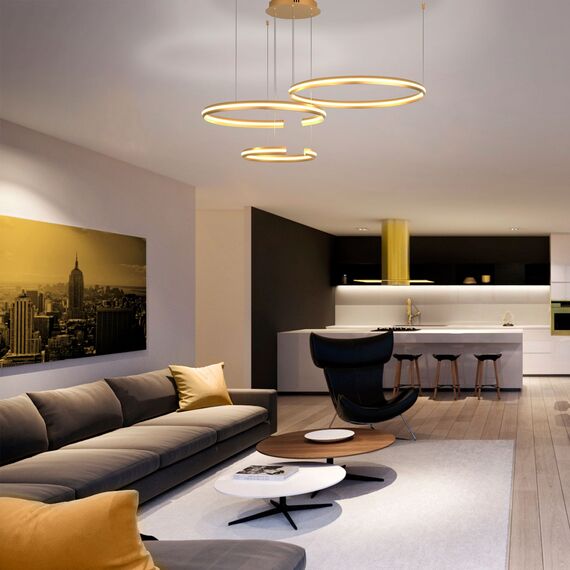 Eurosvet a045426 90180/3 Подвесной светильник золото, изображение 2