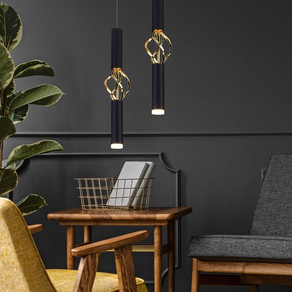 Eurosvet a049107 50191/1 LED Подвесной светильник черный/золото, изображение 2