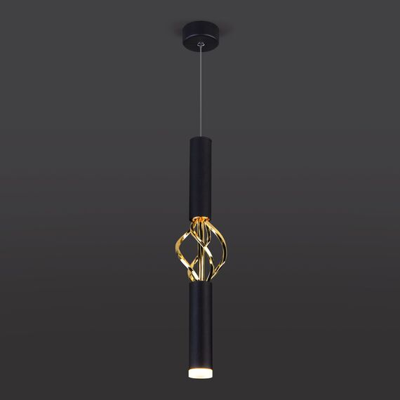 Eurosvet a049107 50191/1 LED Подвесной светильник черный/золото, изображение 4