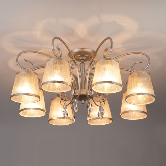 Eurosvet 00000082055 60065/8 Потолочный светильник серебро, изображение 3