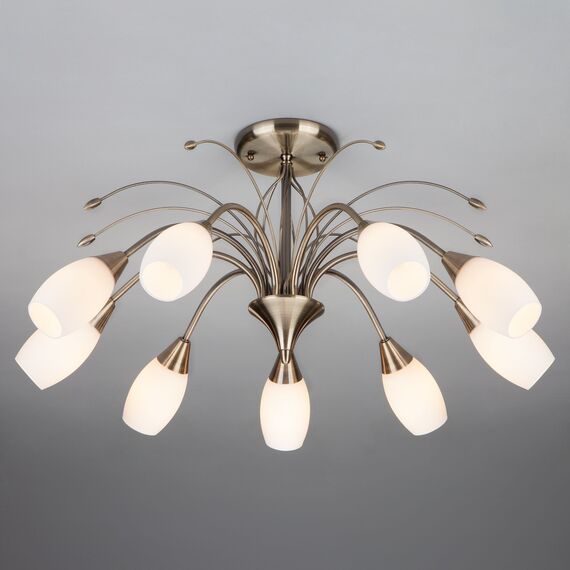 Eurosvet 00000055431 22080/9 Потолочный светильник античная бронза