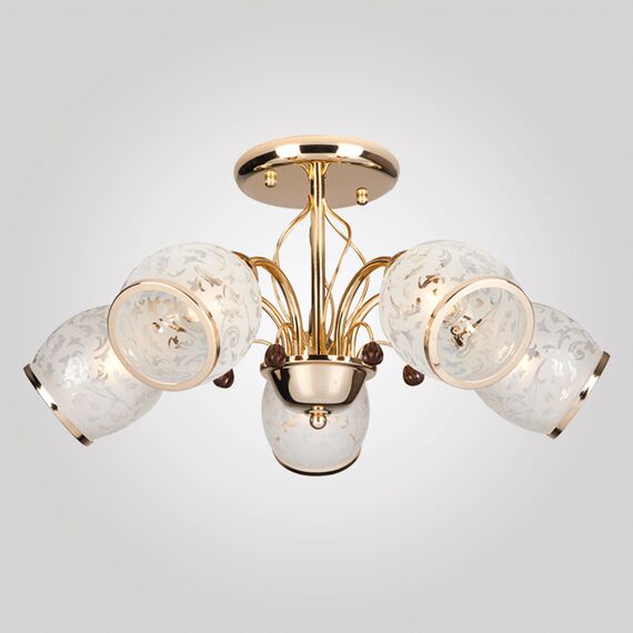 Eurosvet 00000073715 30026/5 Потолочный светильник золото