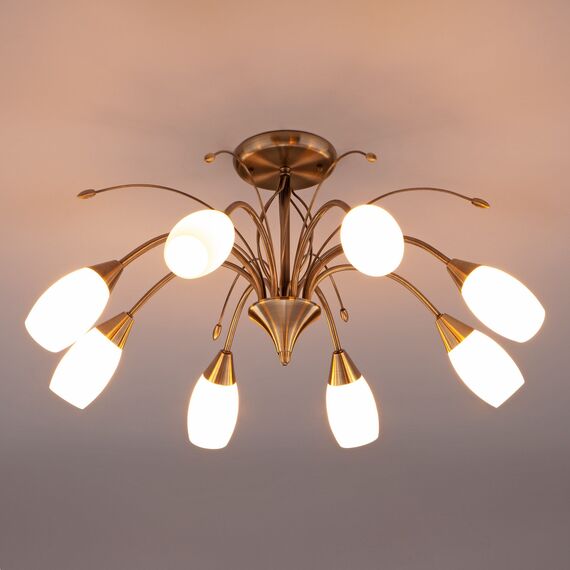 Eurosvet a043221 30280/8 Потолочный светильник античная бронза, изображение 2