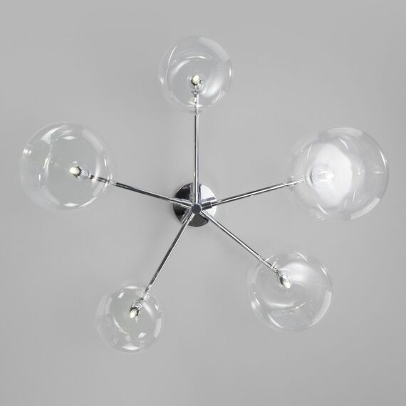 Eurosvet a056924 70128/5 Потолочный светильник хром, изображение 3