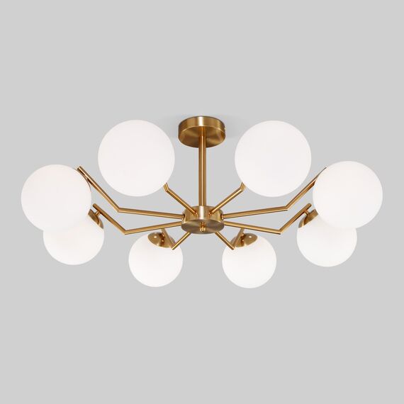 Eurosvet a057068 70154/8 Потолочный светильник латунь