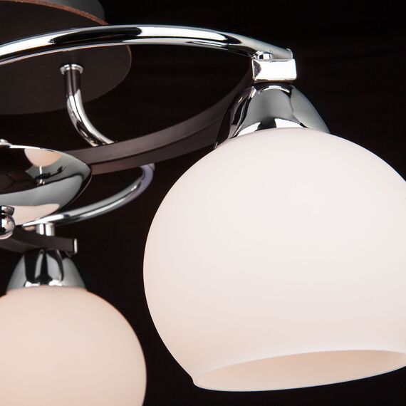 Eurosvet 00000065862 9654/3 Потолочный светильник хром/венге, изображение 2