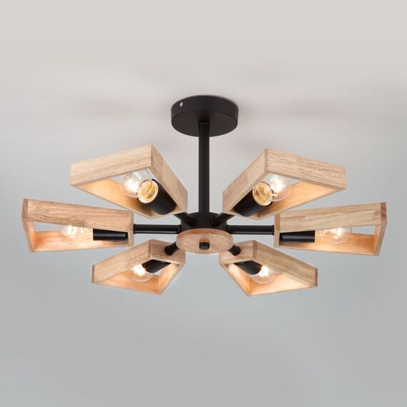 Eurosvet 00000081888 70056/6 Потолочный светильник черный, изображение 3