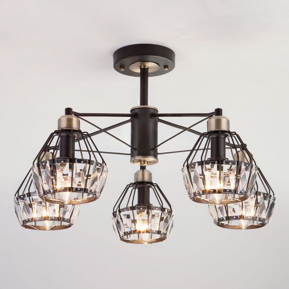 Eurosvet 00000083338 70075/5 Потолочный светильник черный