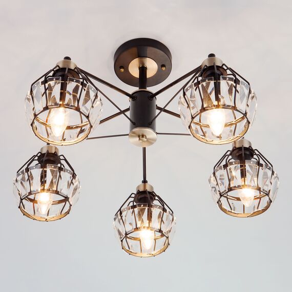 Eurosvet 00000083338 70075/5 Потолочный светильник черный, изображение 3