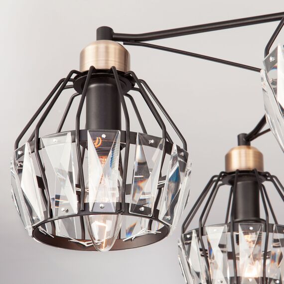 Eurosvet 00000083338 70075/5 Потолочный светильник черный, изображение 2