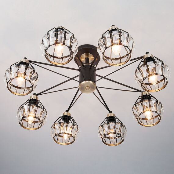 Eurosvet 00000083339 70075/8 Потолочный светильник черный, изображение 3