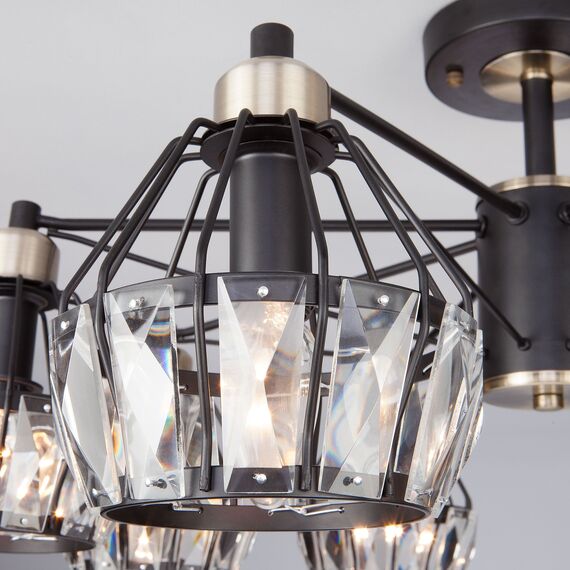 Eurosvet 00000083339 70075/8 Потолочный светильник черный, изображение 2