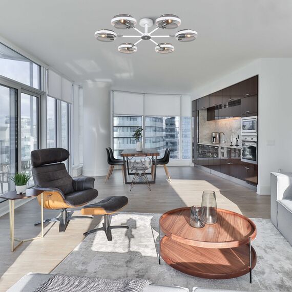 Eurosvet a052338 70121/6 Потолочный светильник белый, изображение 5