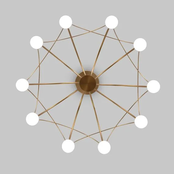 Eurosvet a069298 90030/10 LED Подвесной светильник золото, изображение 5