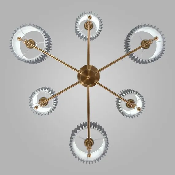 Eurosvet a065665 60162/6 Потолочный светильник латунь, изображение 4