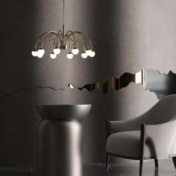 Eurosvet a069298 90030/10 LED Подвесной светильник золото, изображение 6