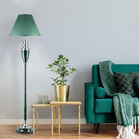 Eurosvet 00000019604 009 Напольный светильник W1T GR арматура+колпак (зеленый), изображение 2