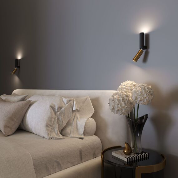 Eurosvet a061312 40020/1 LED Настенный светильник черный/латунь, изображение 4