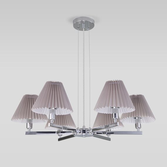 Eurosvet a059038 60136/6 Подвесной светильник хром/серый