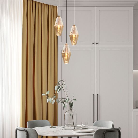 Eurosvet a058960 50236/3 Подвесной светильник янтарный, изображение 4