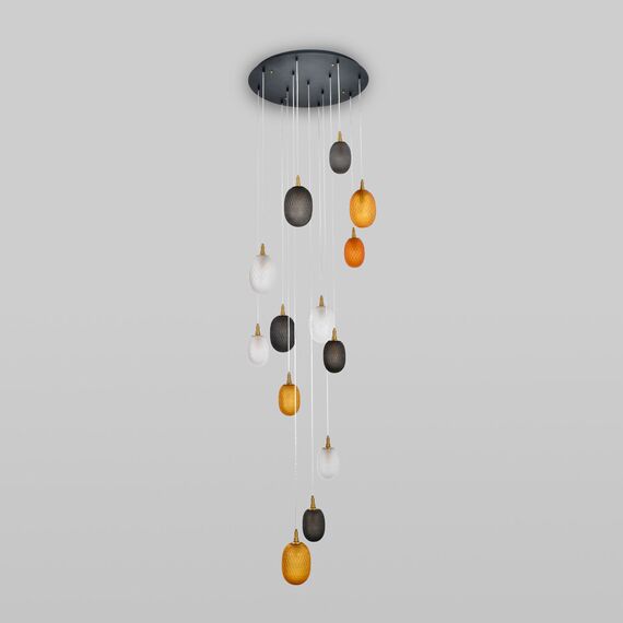 Eurosvet a066528 50266 Подвесной светильник дымчатый прозрачный янтарный, изображение 5