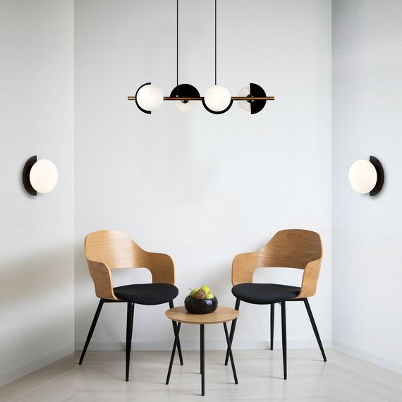 Eurosvet a064820 70149/4 Подвесной светильник черный/латунь, изображение 3