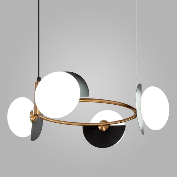 Eurosvet a064822 70150/4 Подвесной светильник черный/латунь, изображение 2