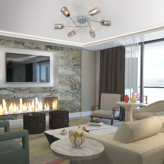 Eurosvet a047258 30167/6 Потолочный светильник хром, изображение 2