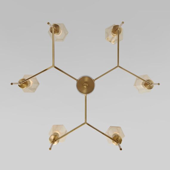 Eurosvet a061936 60143/6 Потолочный светильник латунь, изображение 4