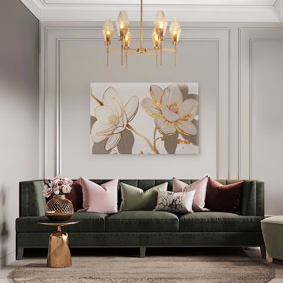 Eurosvet a061936 60143/6 Потолочный светильник латунь, изображение 5