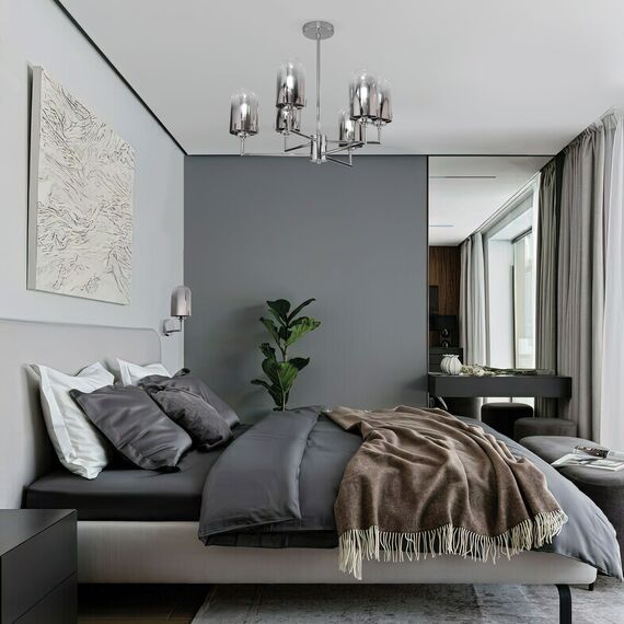 Eurosvet a065043 60156/6 Потолочный светильник хром, изображение 4