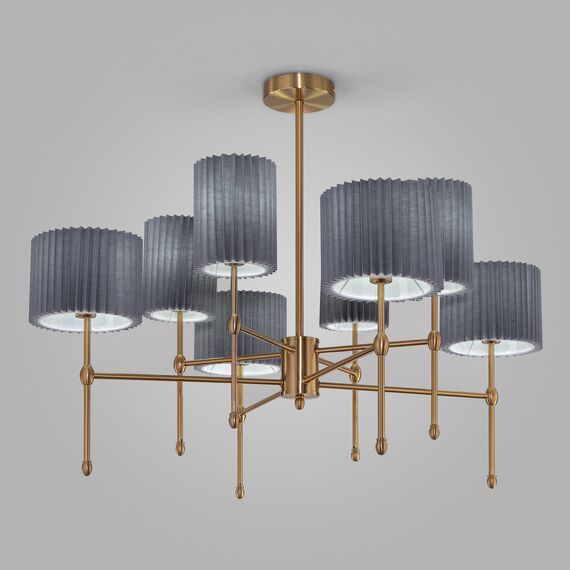 Eurosvet a065666 60162/8 Потолочный светильник латунь