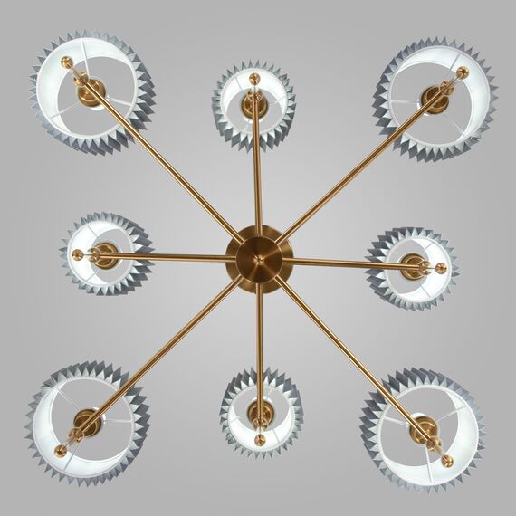 Eurosvet a065666 60162/8 Потолочный светильник латунь, изображение 3