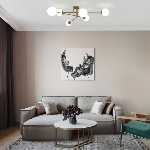 Eurosvet a062217 30181/6 Потолочный светильник латунь, изображение 4