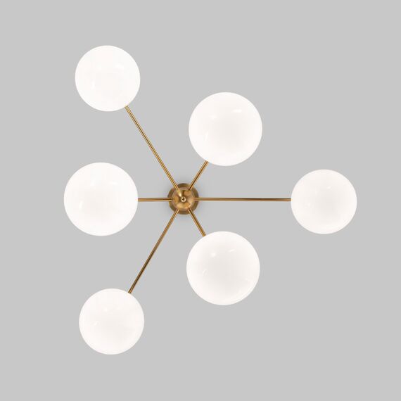 Eurosvet a063851 60147/6 Потолочный светильник латунь, изображение 3