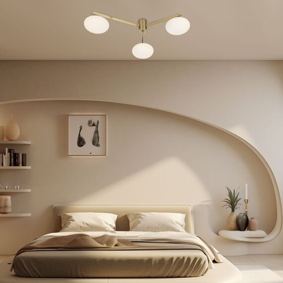 Eurosvet a065763 70220/3 Потолочный светильник латунь, изображение 4