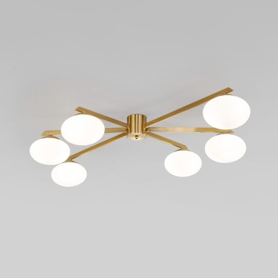 Eurosvet a065766 70220/6 Потолочный светильник латунь