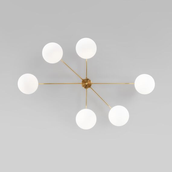 Eurosvet a065766 70220/6 Потолочный светильник латунь, изображение 3