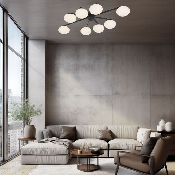 Eurosvet a065767 70220/8 Потолочный светильник черный, изображение 4