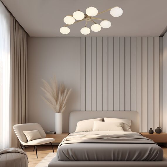 Eurosvet a065768 70220/8 Потолочный светильник латунь, изображение 4