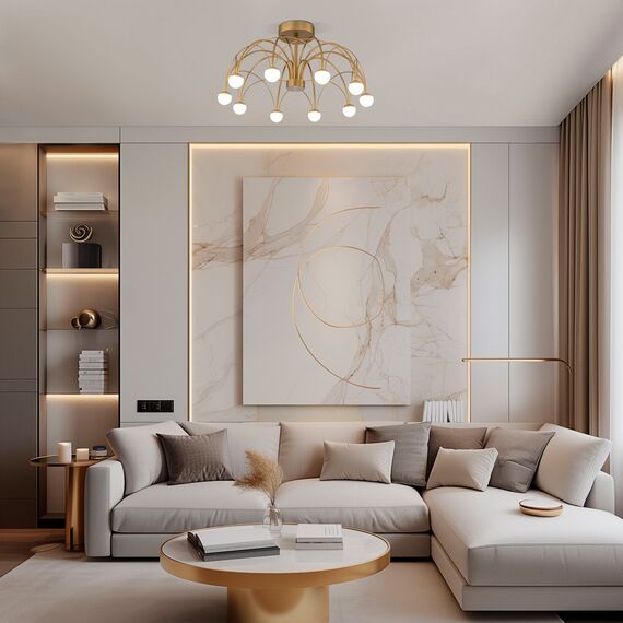 Eurosvet a069303 90031/10 LED Потолочный светильник золото, изображение 6