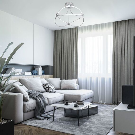 Eurosvet a055663 90246/6 Потолочный светильник хром, изображение 3