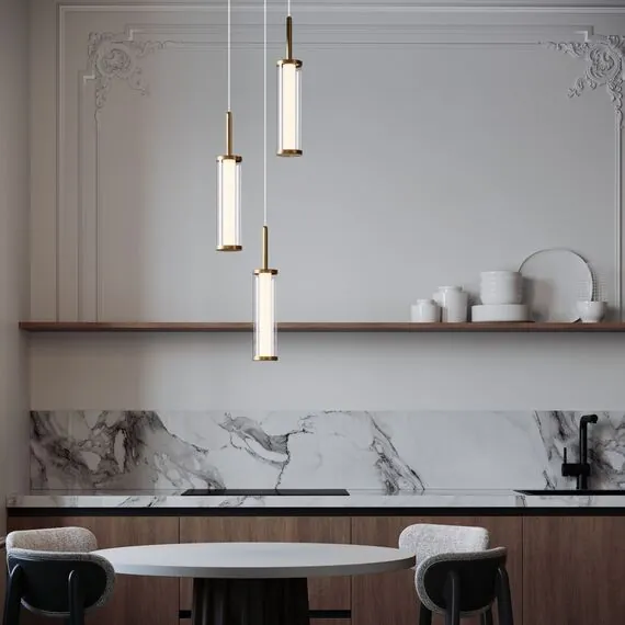 Eurosvet a067954 50386/3 LED Подвесной светильник латунь, изображение 5