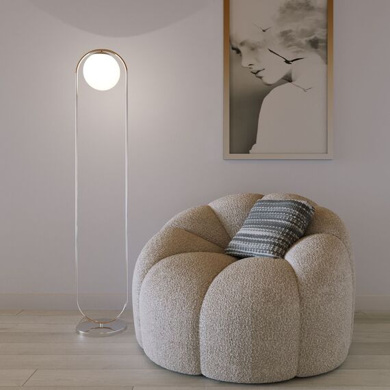 Eurosvet a061134 01139/1 Напольный светильник хром, изображение 3