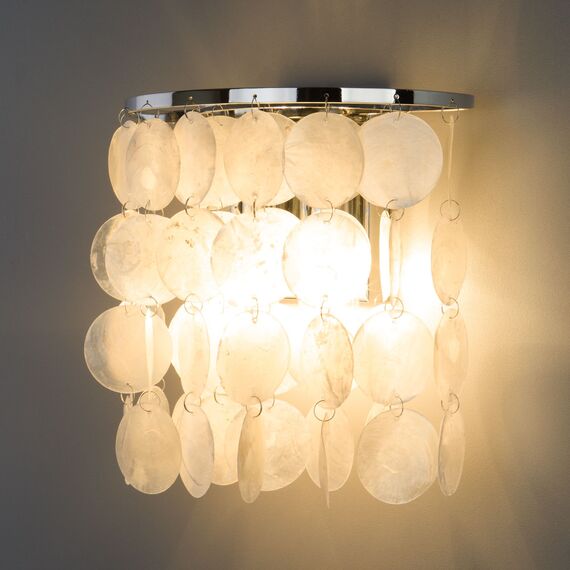 Eurosvet a043152 60084/2 Настенный светильник хром/перламутр, изображение 2