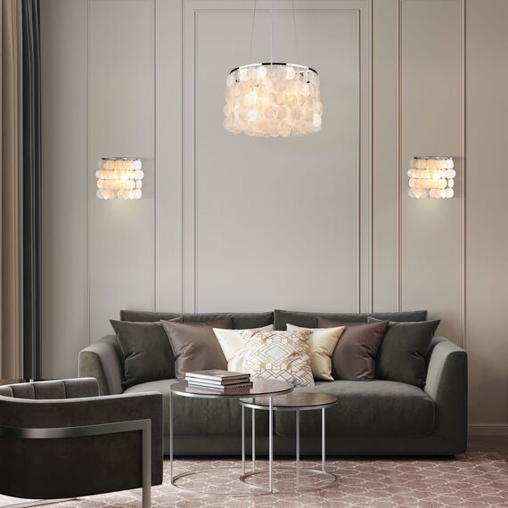 Eurosvet a043152 60084/2 Настенный светильник хром/перламутр, изображение 4