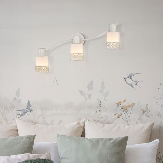 Eurosvet 00000071469 20025/3 Настенный светильник белый с золотом, изображение 5