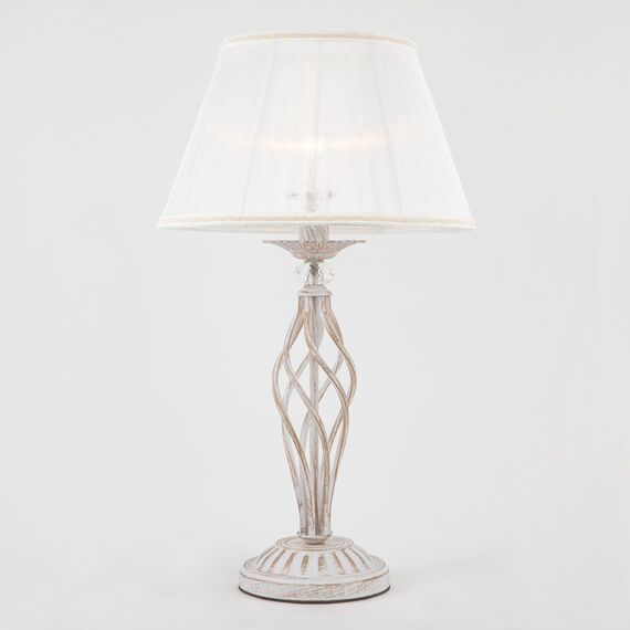 Eurosvet 00000072985 01002/1 Настольный светильник белый с золотом