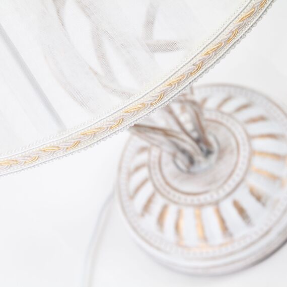 Eurosvet 00000072985 01002/1 Настольный светильник белый с золотом, изображение 4