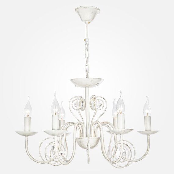 Eurosvet 00000076612 60018/6 Подвесной светильник белый с золотом